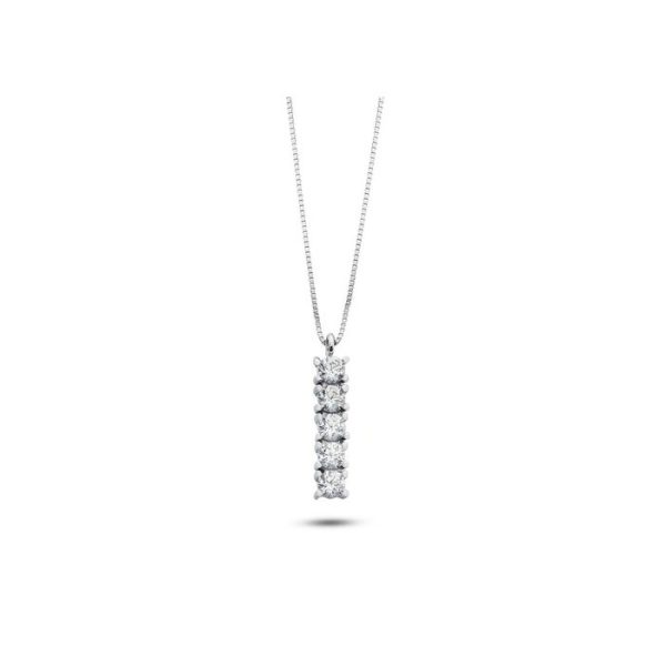 Pendente 5 zirconi in oro 18Kt AGZ 400 Ambrosia