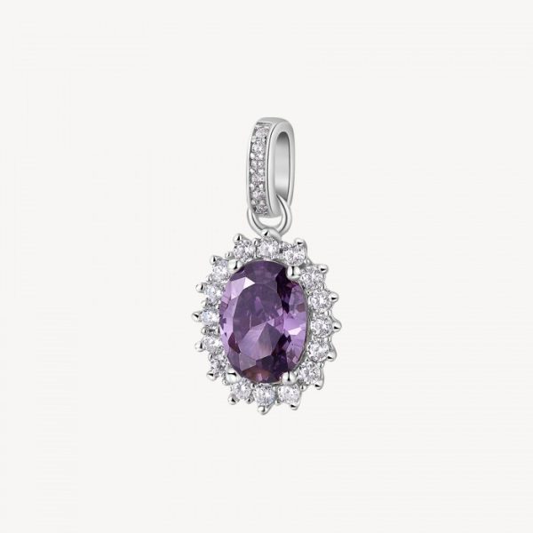 Pendente Brosway in argento 925 con zirconia ametista FMP19