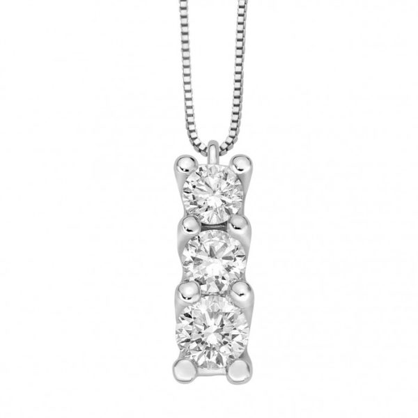 Pendente Calipso trilogy con diamanti in oro 18Kt DPT11179,S016 DonnaOro Jewels