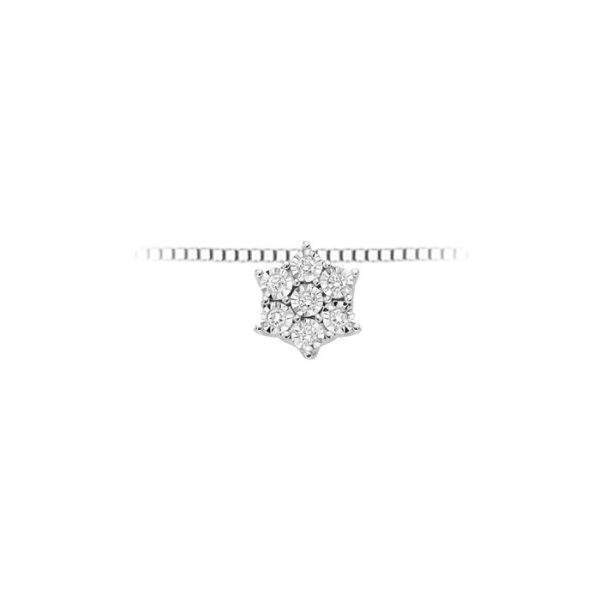 Pendente in oro bianco 18Kt con diamanti LPF10518,003 DonnaOro Luce