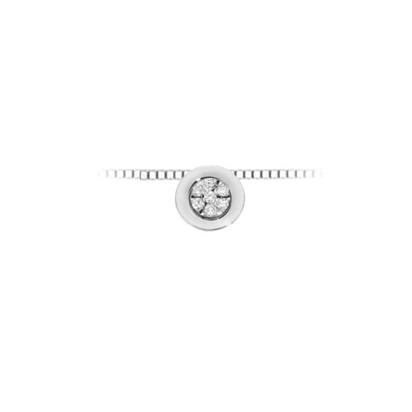 Pendente in oro bianco 18Kt con diamanti LPL11298,004 DonnaOro Luce