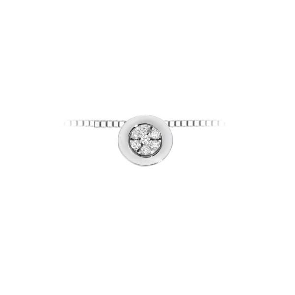 Pendente in oro bianco 18Kt con diamanti LPL11298,006 DonnaOro Luce