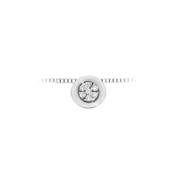 Pendente in oro bianco 18Kt con diamanti LPL11298,007 DonnaOro Luce