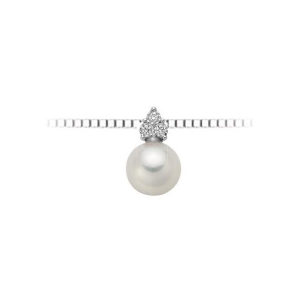 Pendente in oro bianco18Kt con Perle e brillanti LPP10482,001 DonnaOro Luce