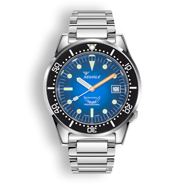Squale 1521 Blue Ray Bracelet 1521PROFD,SQ20L