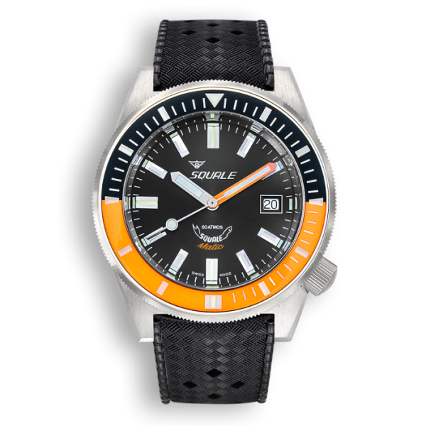Squale Matic Satin Orange Rubber MATICXSC,HT