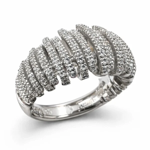 Anello a gradini con Diamanti 0,84 ct in oro 18Kt – DIENNECI GIOIELLI