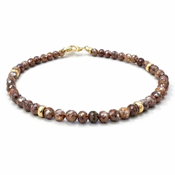 Bracciale diamanti brown con inserti in oro 18Kt – DIENNECI GIOIELLI