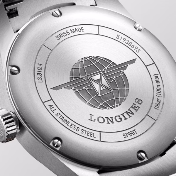 Longines Spirit L3.810.4.93.6 Automatico 40 mm Quadrante Blu con Bracciale Acciaio