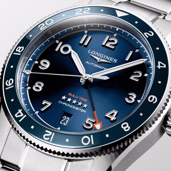 Longines Spirit Zulu Time 39 mm Blu GMT Ref. L3.802.4.93.6