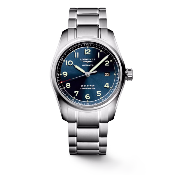 Longines Spirit L3.810.4.93.6 Automatico 40 mm Quadrante Blu con Bracciale Acciaio