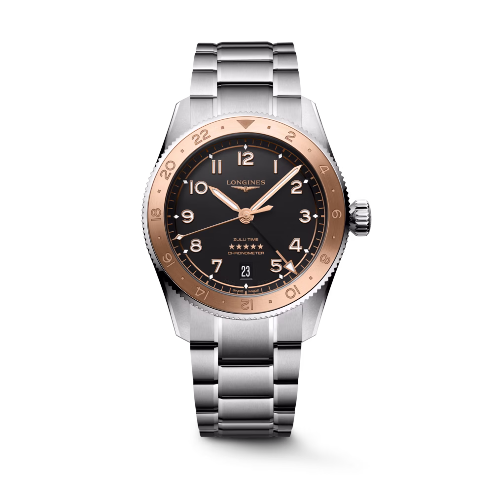 Longines Spirit Zulu Time 1925 L3.803.5.53.6 quadrante nero
