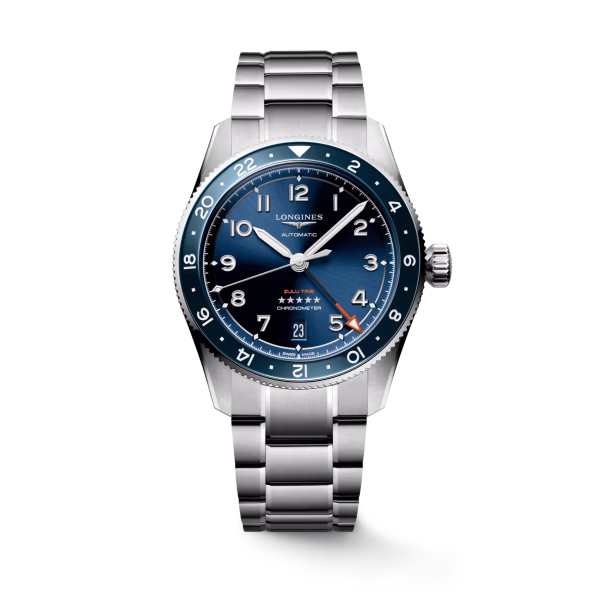 Longines Spirit Zulu Time 39 mm Blu GMT Ref. L3.802.4.93.6
