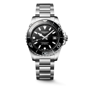 Longines HydroConquest L3.779.4.56.6 Automatico 39 mm Nero Acciaio
