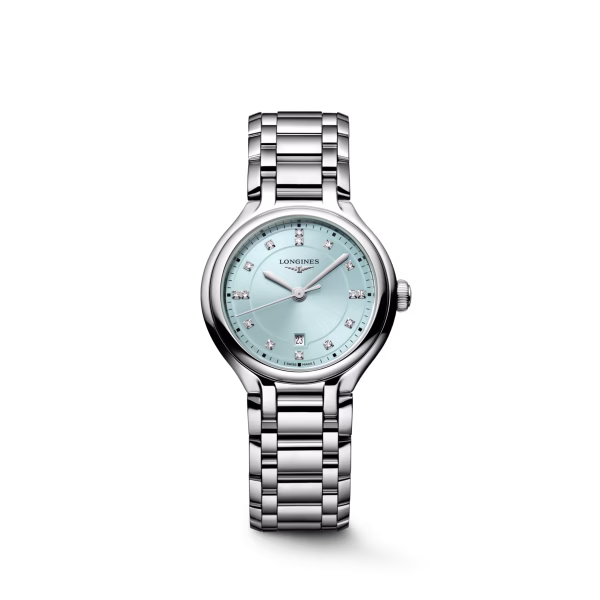 Longines PrimaLuna L8.142.4.97.6 Quarzo 30 mm Blu Menta Acciaio