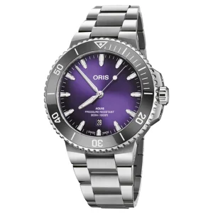 Oris Aquis Date Taste of Summer 01 733 7789 4158-07 8 23 04PEB – Automatico 43,5 mm Viola
