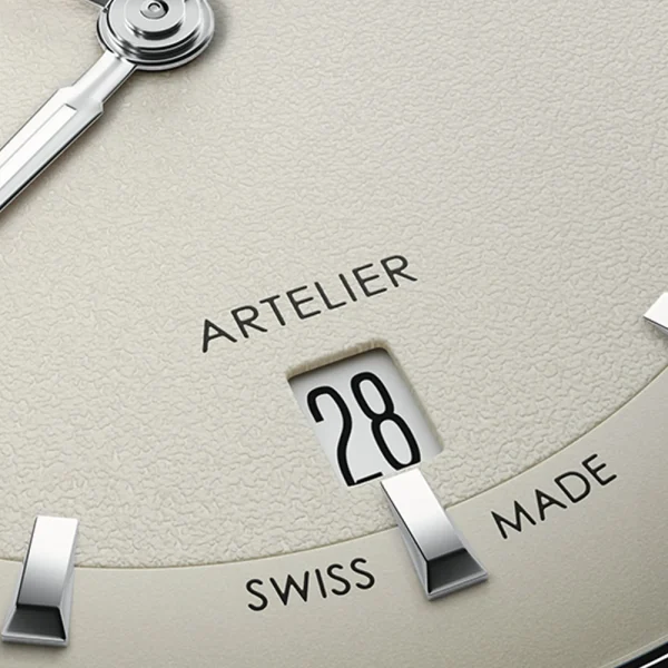 Oris Artelier Date 01 733 7810 4051-07 6 20 17FC – Automatico 38 mm Quadrante Bianco Pelle