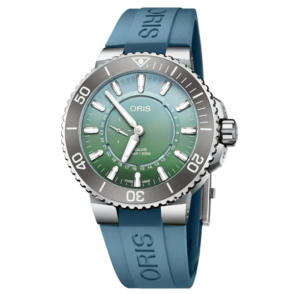 Oris Aquis Dat Watt Limited Edition II 01 743 7734 4197-Set – Automatico 43,5 mm Verde
