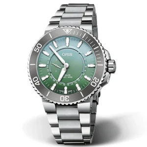 Oris Aquis Dat Watt Limited Edition II 01 743 7734 4197-Set – Automatico 43,5 mm Verde