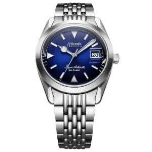 Nivada Grenchen Super Antarctic Blue 32076A04 – Automatico 38 mm Quadrante Blu