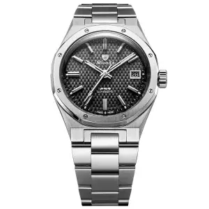 Nivada Grenchen F77 Black MKII 69011A77 – Automatico 38 mm Bracciale Acciaio