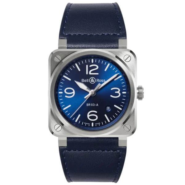 Bell & Ross BR 03 Blue Steel BR03A-BLU-ST/SCA – Automatico 41 mm Quadrante Blu
