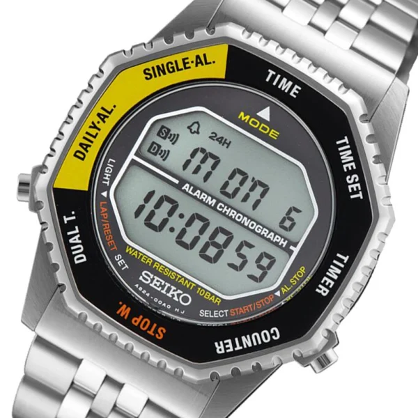 Seiko Rotocall Digital Ref. SMGG17P1 – Orologio Digitale Quarzo 37 mm con Bracciale Acciaio
