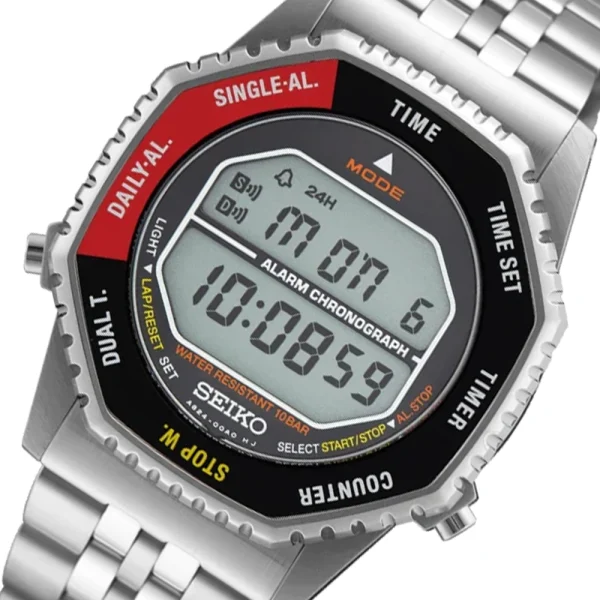 Seiko Rotocall Digital Ref. SMGG19P1 – Orologio Digitale Quarzo Rosso e Nero 37 mm