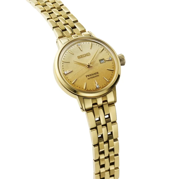 Seiko Presage Cocktail Time SRE018J1 – Automatico Donna Gold con Diamanti