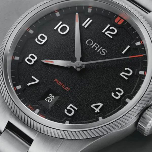 Oris ProPilot Date 01 733 7805 4164-07 8 20 04LC – Automatico 41 mm Quadrante Nero